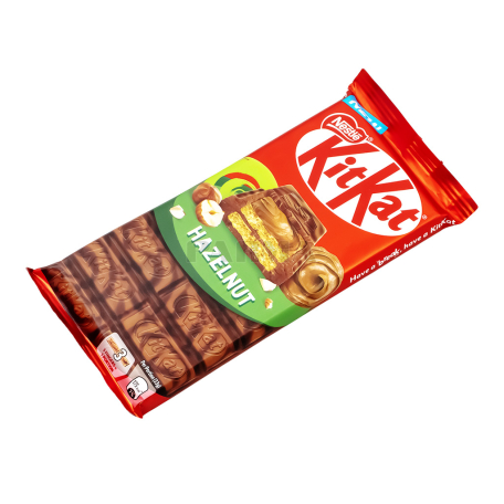 Շոկոլադե սալիկ «KitKat» մուգ շոկոլադ, պնդուկ 99գ