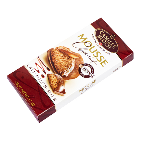 Շոկոլադե սալիկ «Camille Bloch» կաթնային, շոկոլադե մուս 100գ