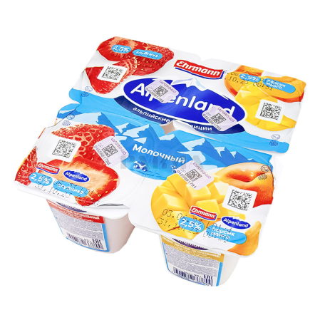 Յոգուրտային արտադրանք «Ehrmann Alpenland» ելակ 2.5% 95գ