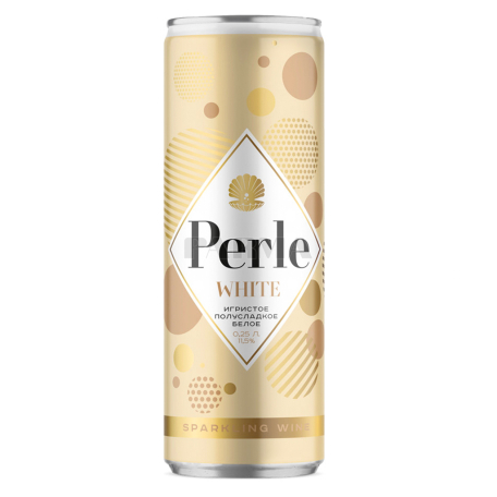 Գինի փրփրուն «Perle» սպիտակ, կիսաքաղցր 250մլ