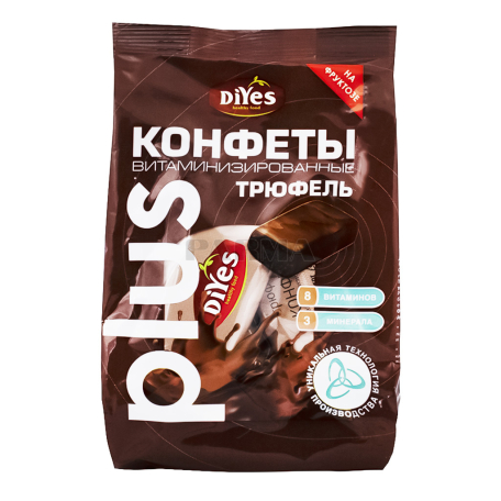 Շոկոլադե կոնֆետներ «Diyes» տրյուֆել, առանց շաքար 200գ