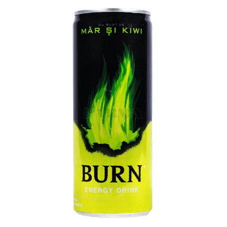 Էներգետիկ ըմպելիք «Burn» դեղձ, առանց շաքար 250մլ