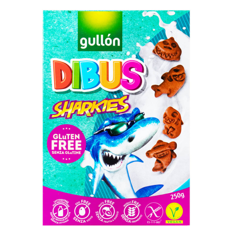 Թխվածքաբլիթ «Gullon Dibus» կակաո, առանց գլյուտեն 250գ
