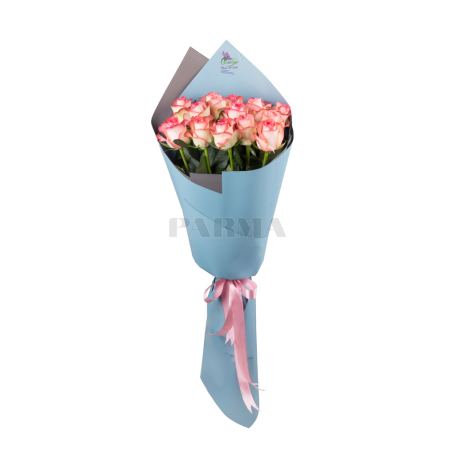 Ծաղկեփունջ «Cataleya Flowers Art Studio» վարդ, բաց վարդագույն 15հատ