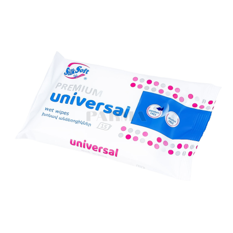 Wipes "Silk Soft Universal" antibacterial 15pcs