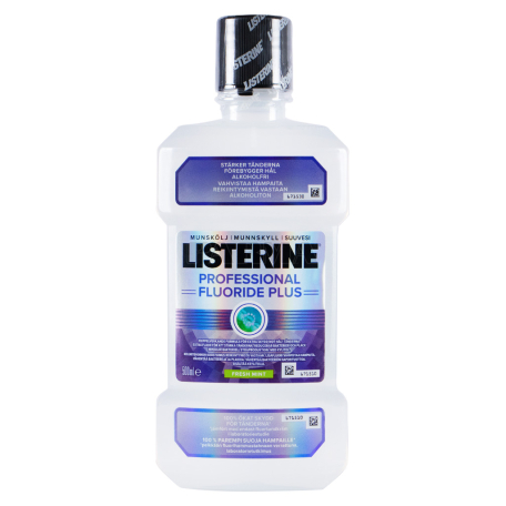 Ողողման հեղուկ «Listerine Professional Fluoride Plus Fresh Mint» 500մլ