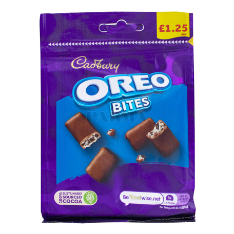 Շոկոլադե կոնֆոտներ «Cadbury Oreo Bites» ջնարակապատ 95գ