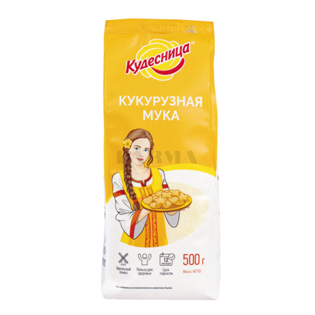 Ալյուր «Кудесница» եգիպտացորեն, առանց գլյուտեն 500գ