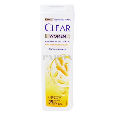 Շամպուն «Clear Woman» կոճապղպեղ, մազաթափության դեմ 180մլ