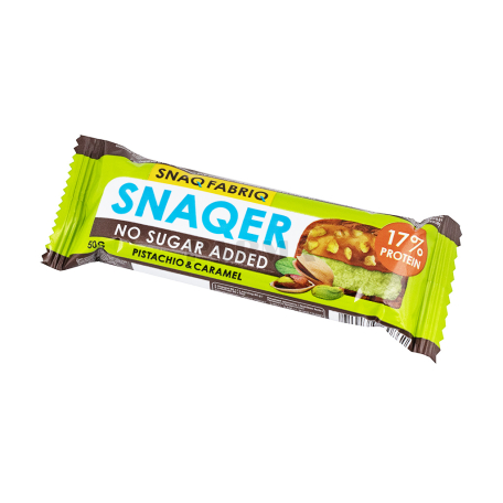 Բատոն «Snaq Fabriq Snaqer» պիստակ, կարամել, առանց շաքար 50գ