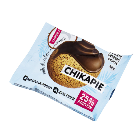 Թխվածքաբլիթ «Chikalab ChikaPie» կաթնային շոկոլադ, կոկոս, առանց շաքար 60գ