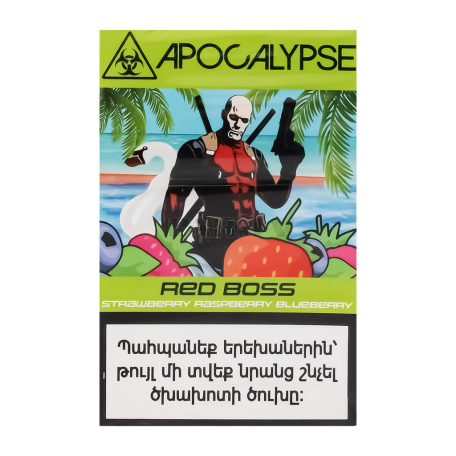 Tobacco "Apocalypse Red Boss" strawberry, raspberry, blueberry 40g