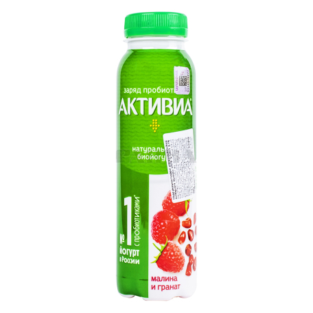 Բիոյոգուրտ ըմպելի «Danone Активия» ազնվամորի, նուռ 1.5% 260գ