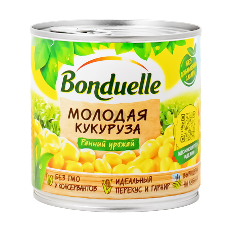 Եգիպտացորեն «Bonduelle» երիտասարդ 340գ