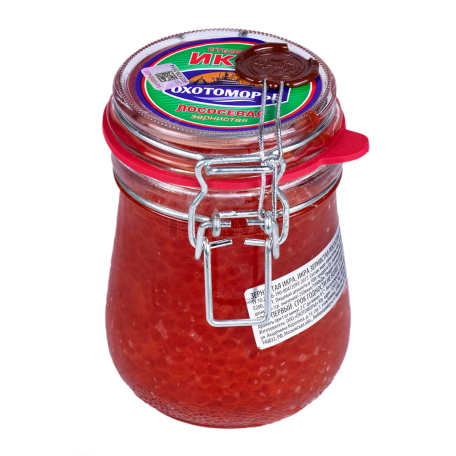 Ձկնկիթ սաղմոնի «Охотоморье» կետա 480գ