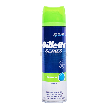 Գել սափրվելու «Gillette Series Sensitive» ալոե 200մլ