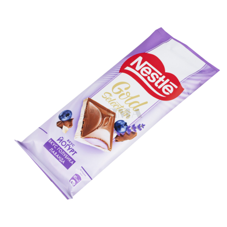 Շոկոլադե սալիկ «Nestle Gold Selection» լավանդա, հապալաս 82գ