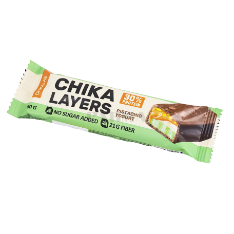 Բատոն «Chikalab Chika Layers» պիստակ, յոգուրտ, առանց շաքար 60գ