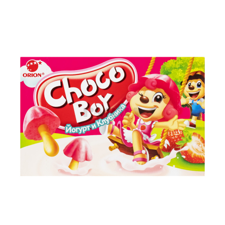Թխվածքաբլիթ «Choco-Boy» յոգուրտ, ելակ 40գ