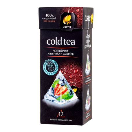 Чай холодный `Curtis` клубника, базилик 20.4г