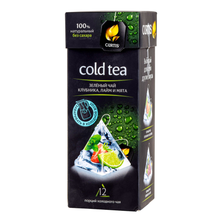 Чай холодный `Curtis` клубника, лайм, мята 20.4г