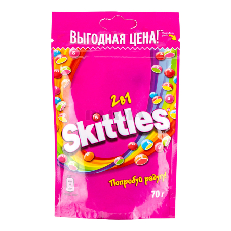 Դրաժե «Skittles 2in1» մրգային 70գ