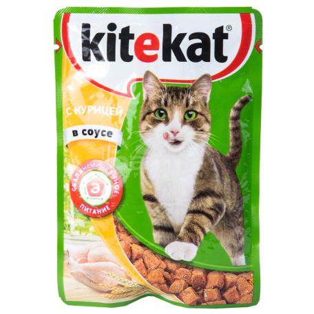 Կատվի կեր «Kitekat» խոնավ, հավի մսով 85գ