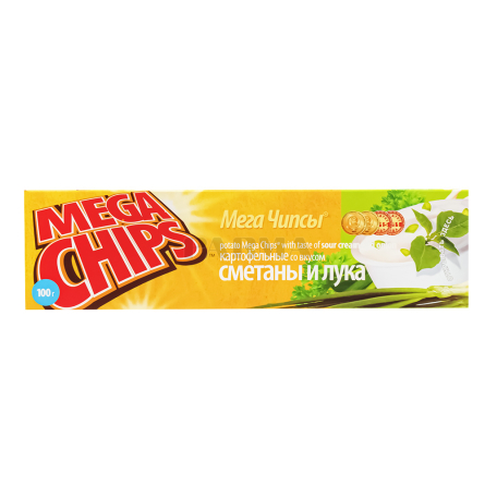 Չիպս «Mega Chips» թթվասեր, սոխ 100գ