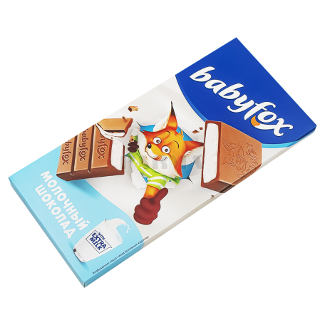 Շոկոլադե սալիկ «Кдв Babyfox» կաթնային 90գ