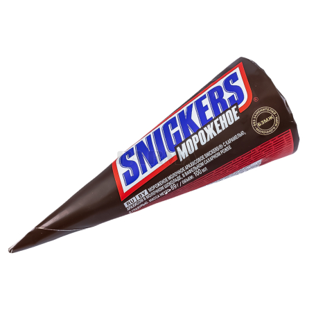 Պաղպաղակ «Snickers» կոն, շոկոլադ, գետնանուշ 70գ