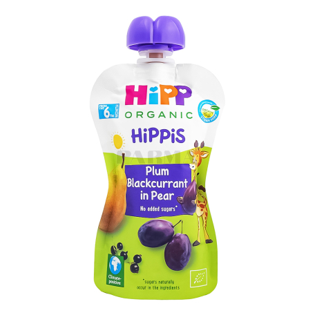 Խյուս «Hipp» սև սալոր, հաղարջ, տանձ 100գ