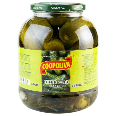 Маринованный соленый мелкий огурец 