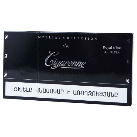 Ծխախոտ «Cigaronne Royal Slims Black»