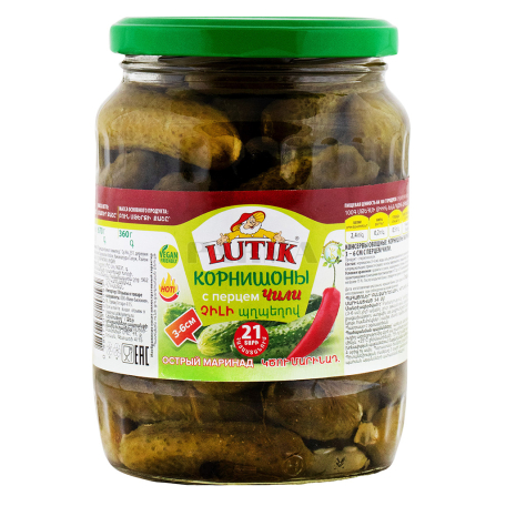 Մարինացված վարունգ «Lutik» 670գ