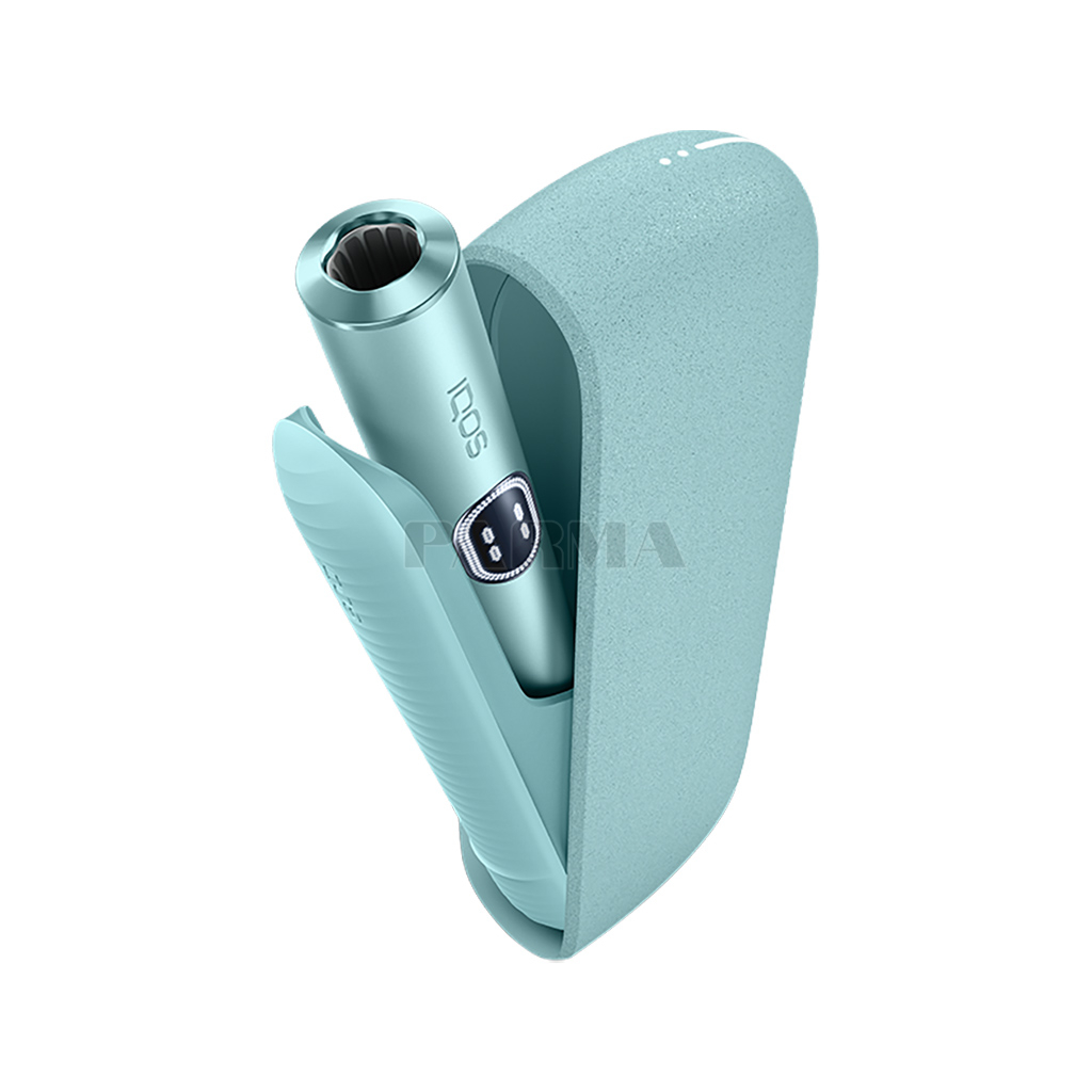 Tobacco heating system «IQOS Iluma Breeze Blue» no burning, ash, smoke