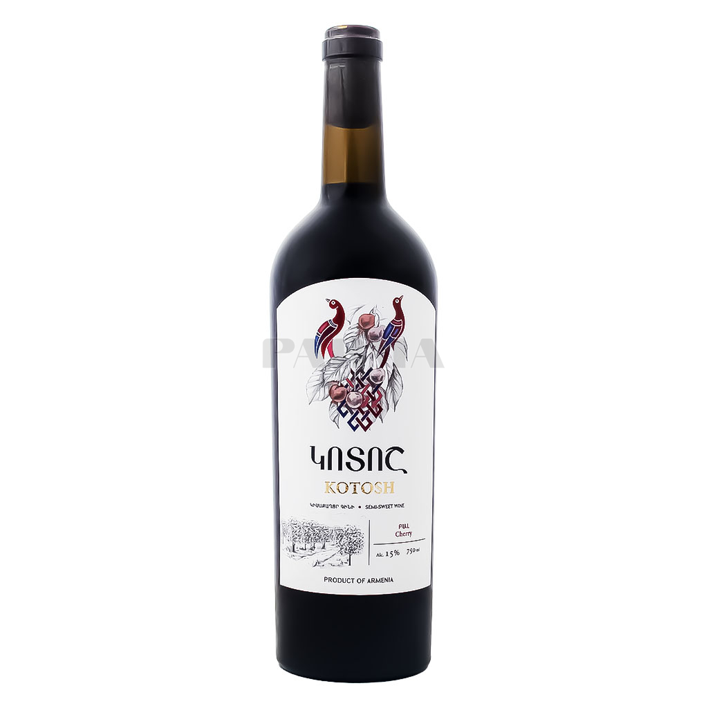 Wine "Kotosh" cherry, red, semi-sweet 750ml