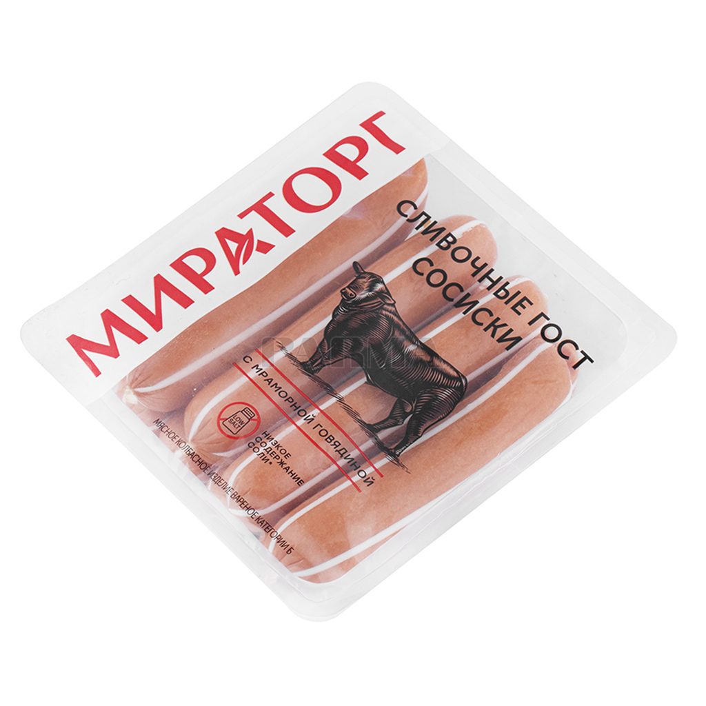 Сосиски "Мираторг" сливочные 400г