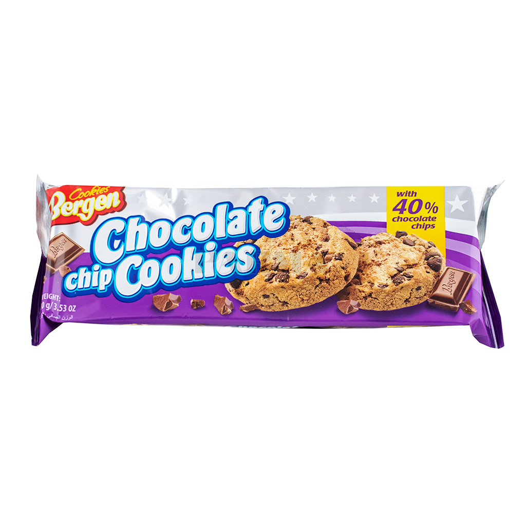 Cookies Bergen - Chocolate Chip Smile 40x100g – CandyBig